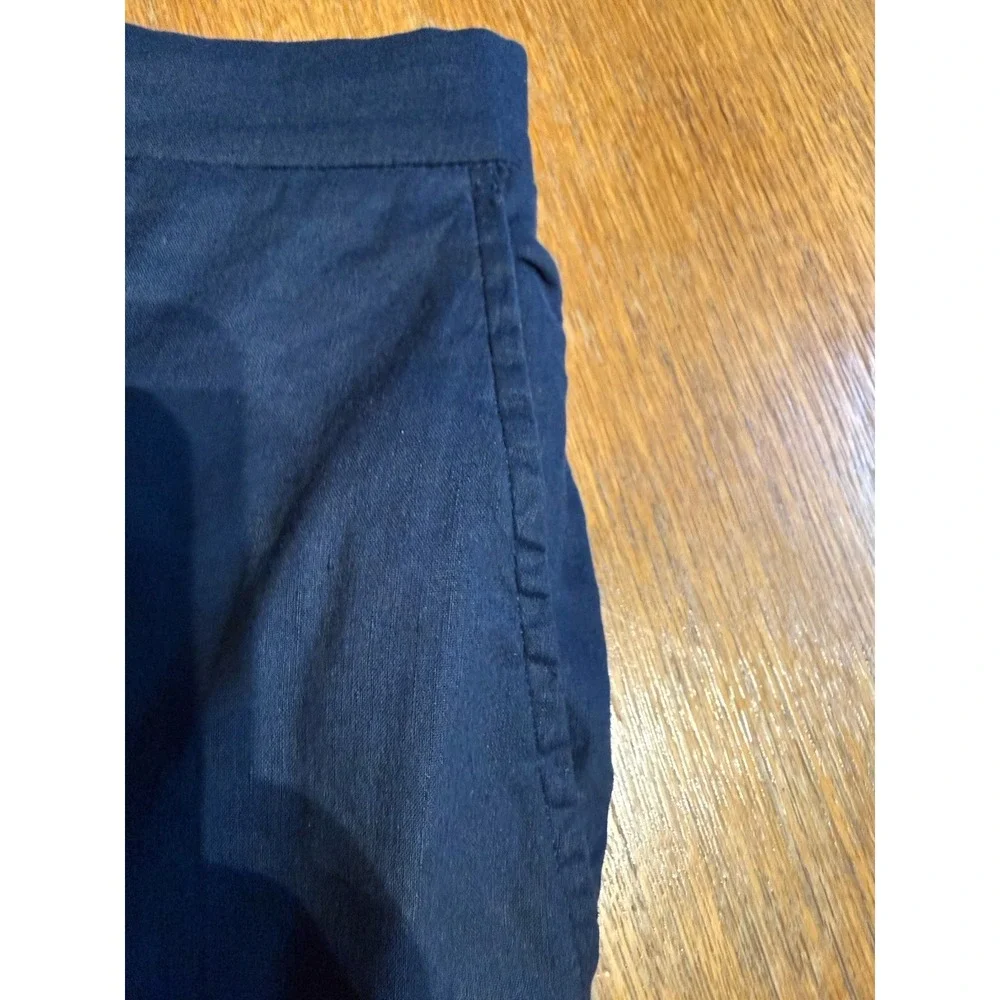 Ted Baker Kimmel Linen Blend Pants 38R Navy Slim Elastic Waist Mens NWT